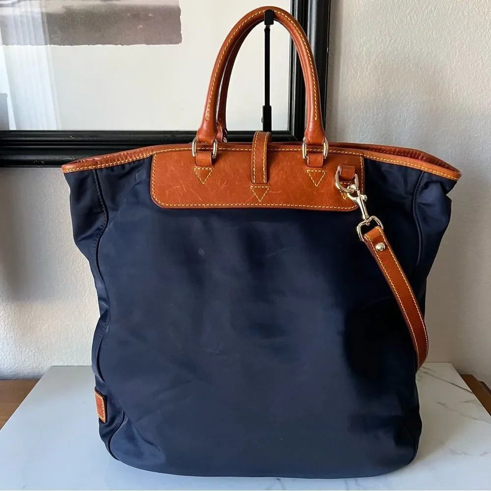 Dooney & Bourke Editors Satchel Navy Blue